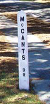 McCants Drive sign