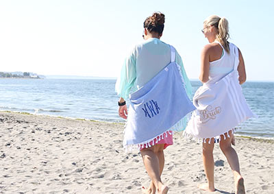 A Turkish Beachable (a beach towel, tote bag and chair cover all in one).