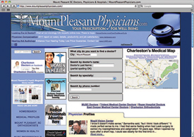 MountPleasantPhysicians.com website - screenshot