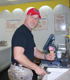 Bryan Cole of Ye Ole Fashioned Ice Cream & Sandwich Cafe, Mt Pleasant, SC