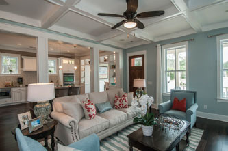 Living Room photo taken at a home in Tributary at Rivertowne