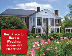 Best place to have a wedding: Boone Hall Plantation