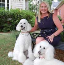 Paige Pollock, Mt Pleasant Realtor, with her dogs