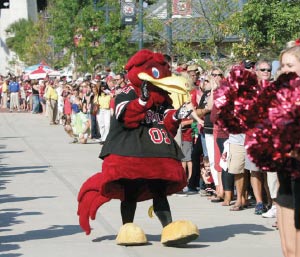 USC's Cocky and his fans