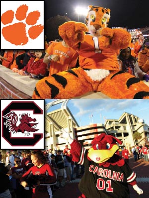 USC/Clemson Mascots