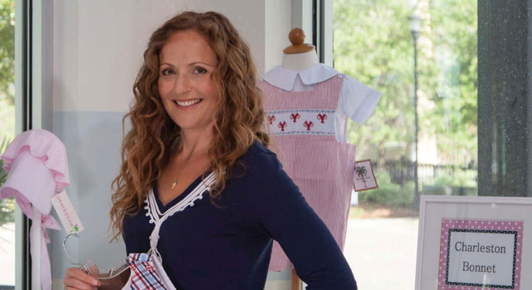 Megan Hewitt, the owner of Shrimp and Grits Kids, was surprised to learn that her clothing designs had been spotted on episodes of 'Mad Men.'