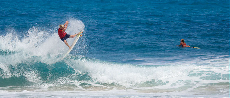 Surfing in Hawaii