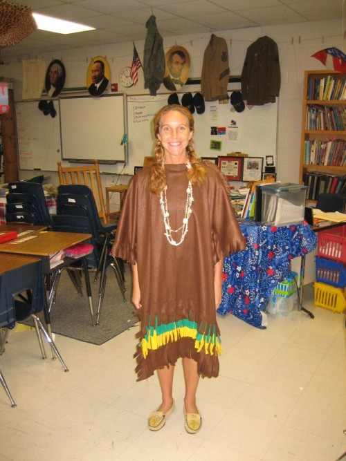 dressed up native american