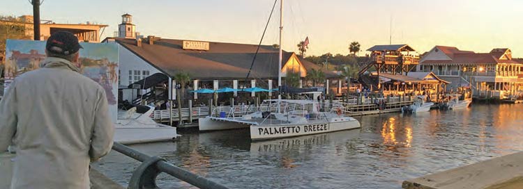 Kevin McNamara painting Shem Creek