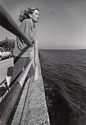 Josephine Humphreys on the Charleston Battery, shortly after the publication of her first novel.