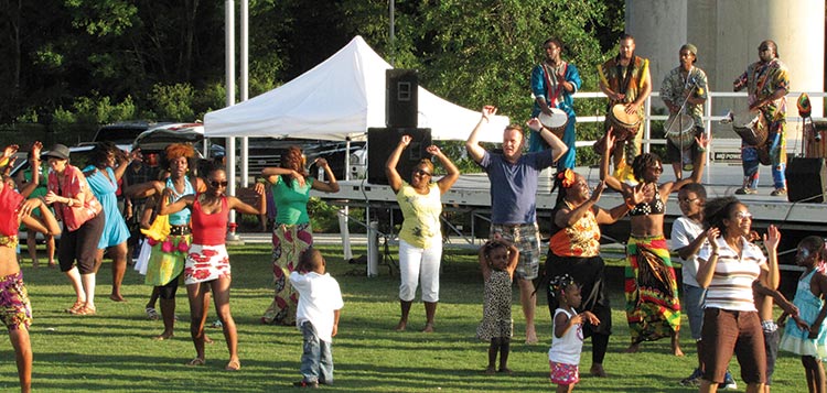 The Adande African Drummers and Dancers have provided entertainment at past Sweetgrass Festivals.