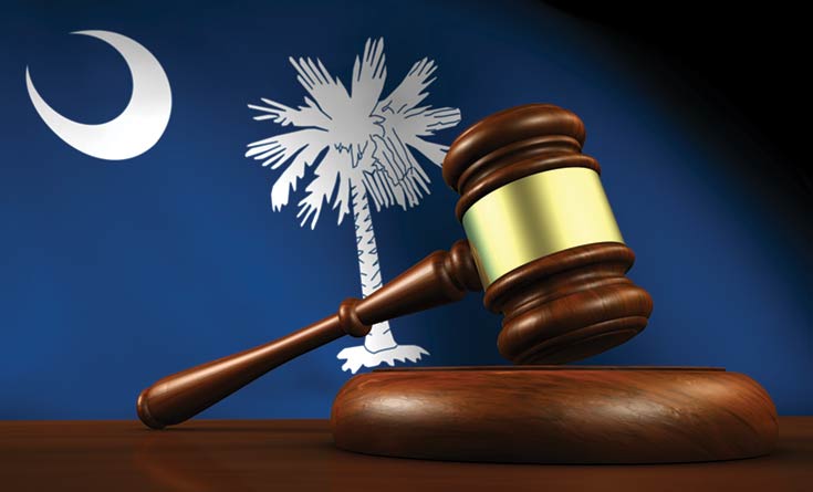 SC Flag and a Gavel. Article - Weird, Crazy, Outdated SC Laws