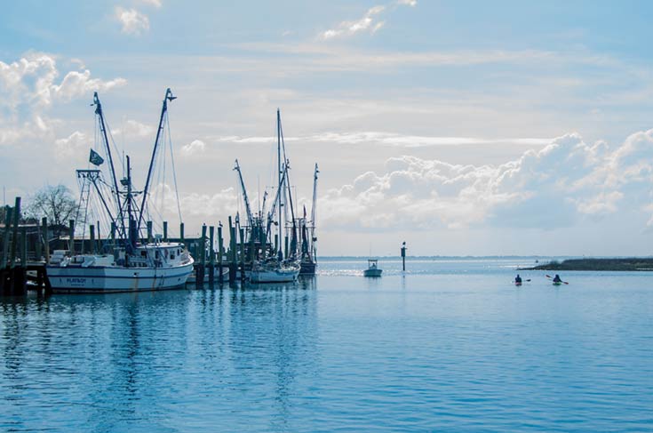 Beautfiful Shem Creek photograph on the waterway in Mount Pleasant, SC