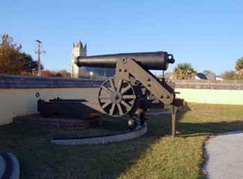 A cannon at Fort Moultrie