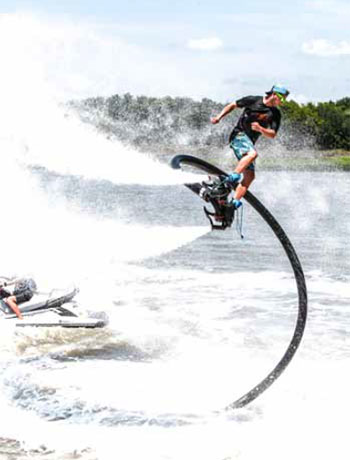 Flyboarding with Hydrofly in Charleston Harbor, Charleston, South Carolina