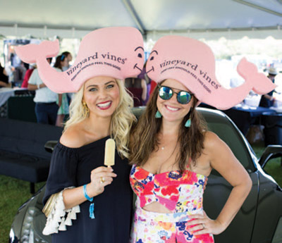 Make sure not to miss the "stomping of the divots."The official stomping of the divots sponsor Vineyard Vines is even providing whale hats for all guests who participate.