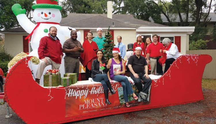 The Mount Pleasant Magazine Christmas Parade Float