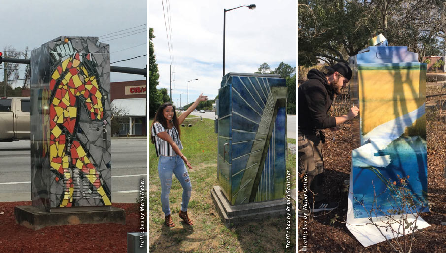 Traffic boxes in Mount Pleasant, SC