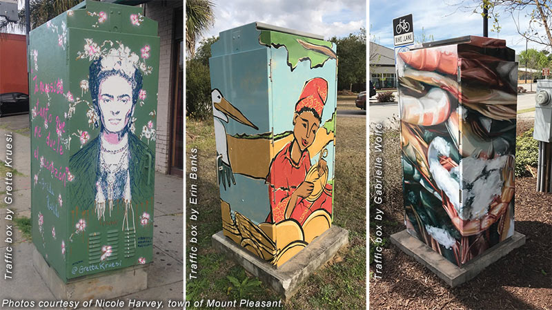 Traffic boxes in Mount Pleasant, SC