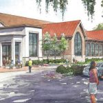An artist ’s rendition of what the new building will look like at St. Andrew’s Church.