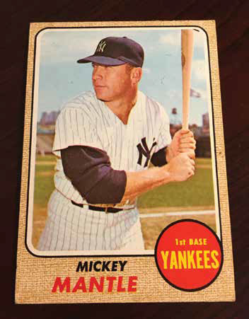 Mickey Mantle’s final baseball card