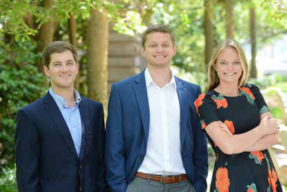 The Mortgage Network team: left to right, Chris Cardamone, Ethan Lane and Marina Bundy.