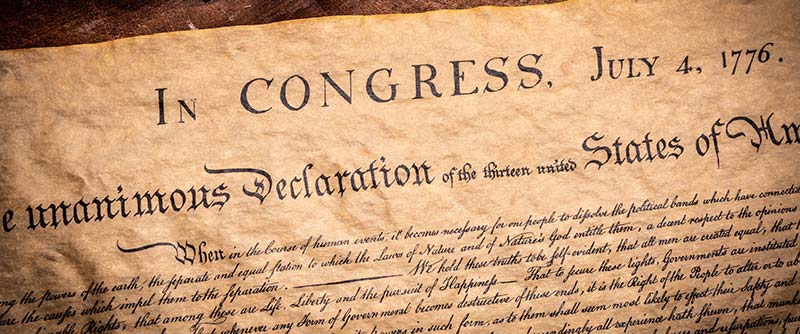 Declaration of Independence - partial