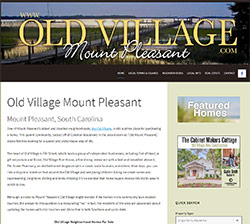 Old Village Mount Pleasant website