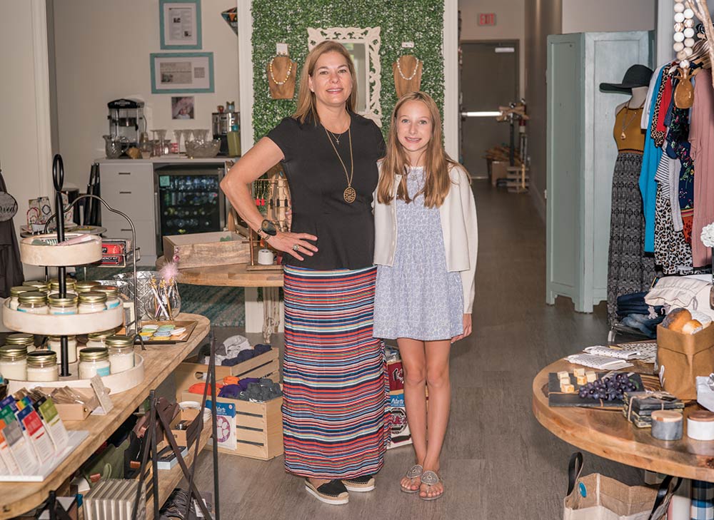 Mary Brennan Wilkinson and her mother Jenn of Bubbles Gift Shoppe