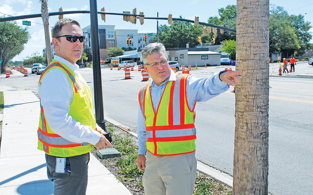 Mt Pleasant Transportation Director Brad Morrison and Transportation Infrastructure Division Chief Paul Lykins