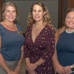 Sarah Hull, Dr. Jule LaCubbert and Dr. Laura McMaster (left to right), comprise the core faculty of Webster’s Charleston campus.