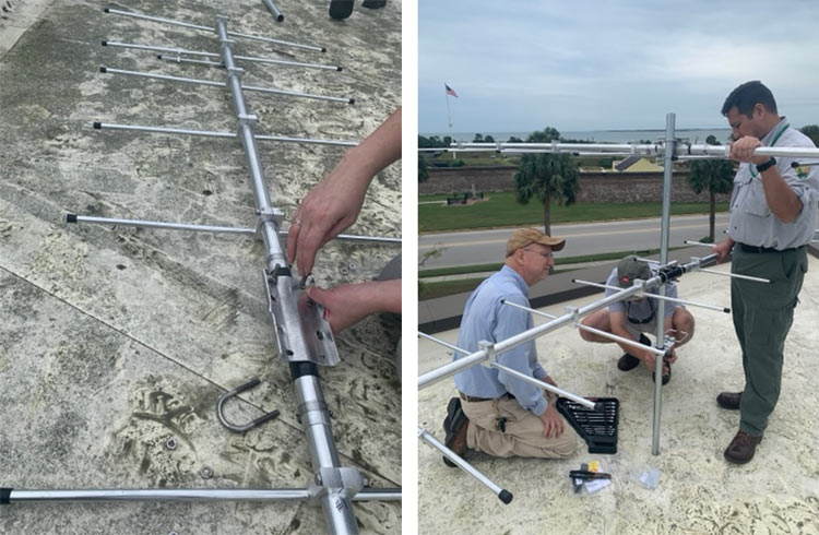 Audubon South Carolina installed a Motus Tower to track migratory patterns of birds and wildlife at Fort Moultrie Visitor’s Center on Sullivan’s Island.