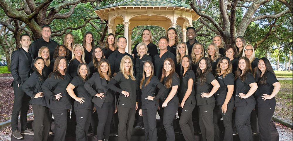 Group photo of the staff of Charleston Orthodontic Specialists in Mount Pleasant, SC