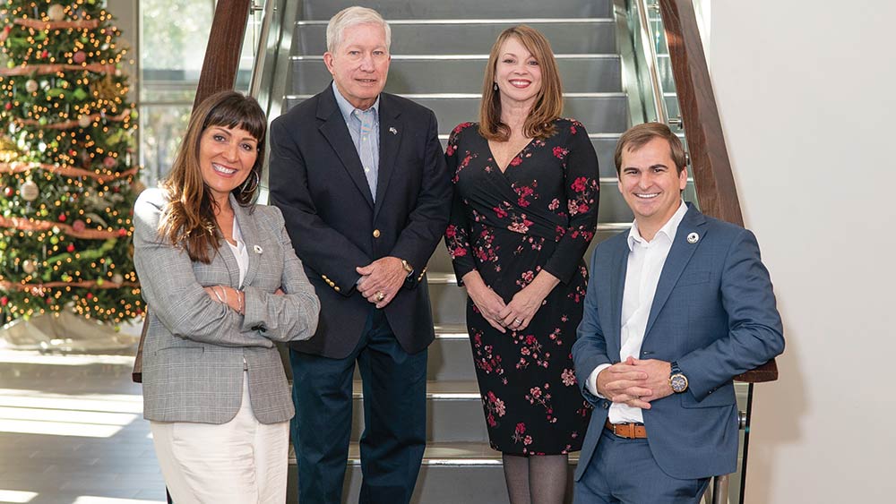 New Council members (left to right) Brenda Corley, Howard Chapman, Laura Hyatt and Jake Rambo