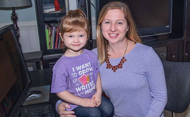 Mount Pleasant Magazine Managing Editor Teri Griffis and her daughter, Alice.