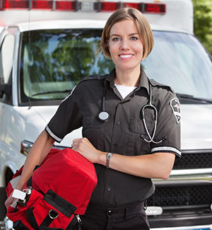 An emergency medical technician