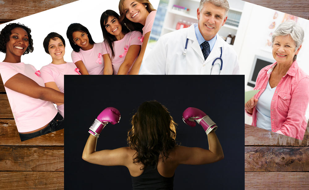 The Battle Against Breast Cancer: Four Uplifting Stories photo montage