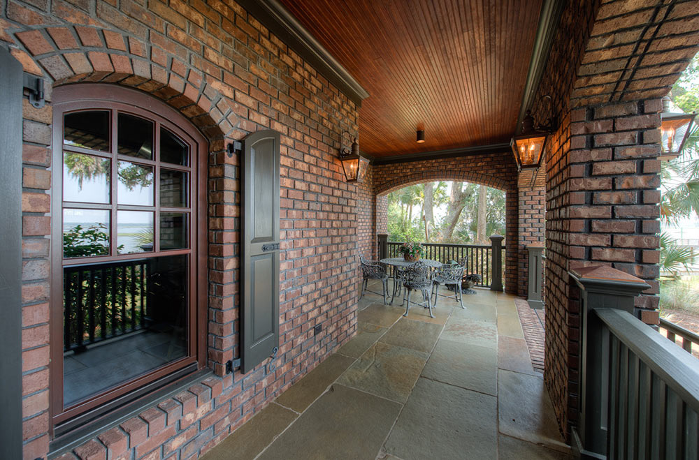 A hurricane resistant home using The Muhler Company's products to weather the storms