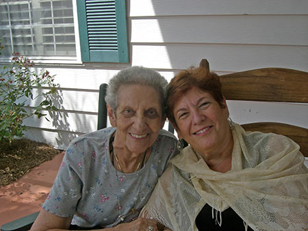 Sharon Hox and her mother Selma Hoxenhorn are both breast cancer survivors