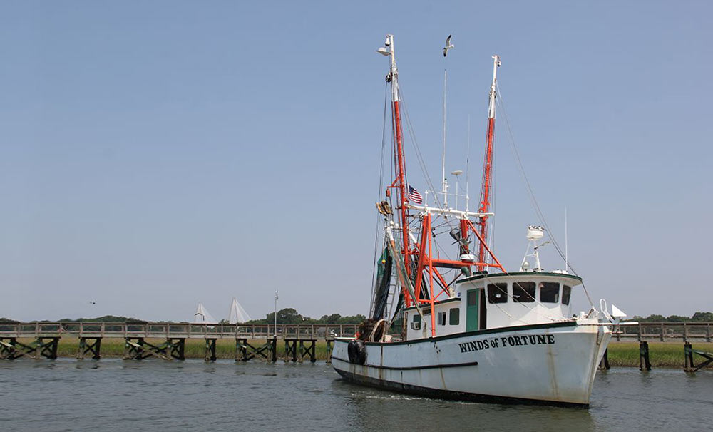 Capt. Magwood’s boat, the Winds of Fortune.