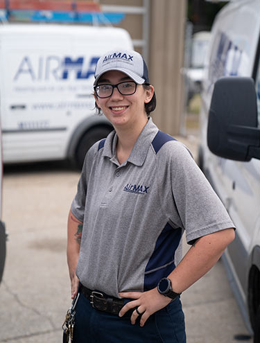 Tori Adams, technician for AirMax in Charleston, South Carolina