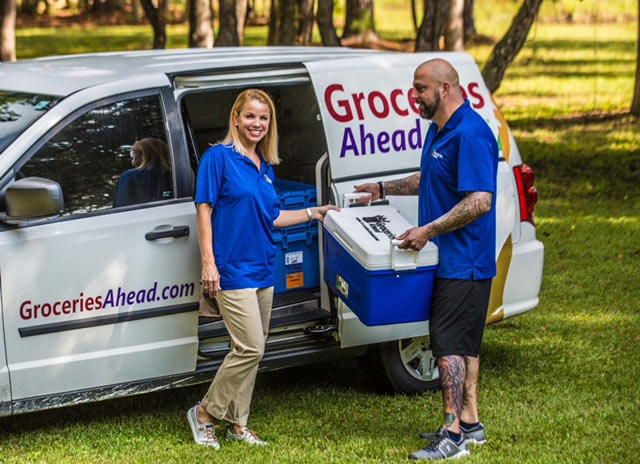 Dan Caruso and Wendi of Groceries Ahead.