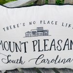 No Place Like Mount Pleasant Pillow at Zinnia in Mount Pleasant, South Carolina
