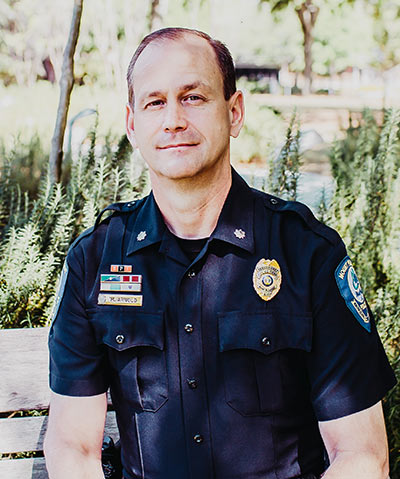 Deputy Chief of Police Mark Arnold. Photo by Hungry Ghost Photography.