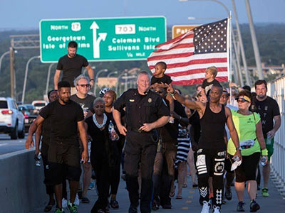 Mount Pleasant Police Chief Richie: "After the Emmanuel 9 tragedy, I had the honor of leading the unity walk over the Ravenel Bridge."