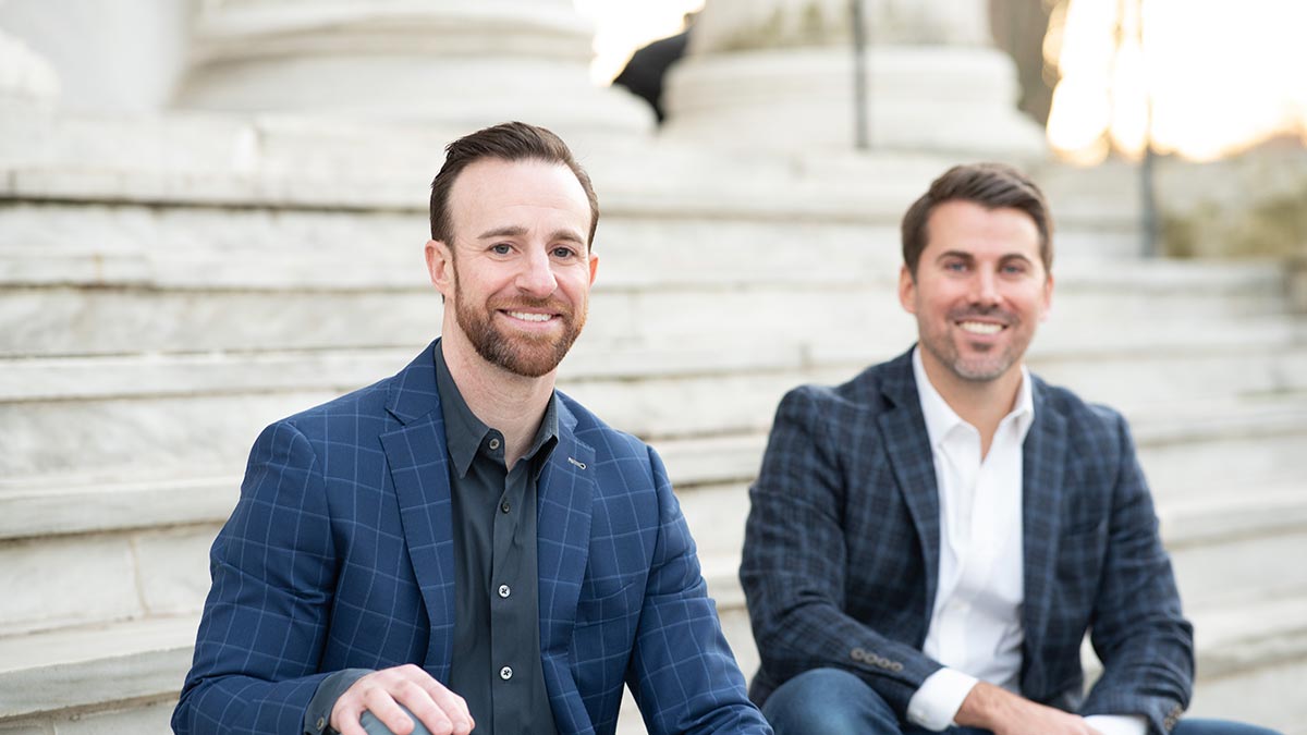 Brian Diffily (left) and Brian Hartmann (right) of Granite Bridge Wealth, Mount Pleasant, SC. Photo by Kristen Driscoll Photography.