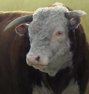 Kathleen Dunphy, Bulls Eye, oil on linen.