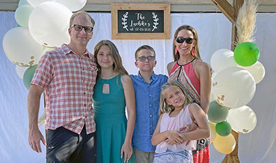 The Lawrence family pictured left to right: Gary Lawrence, Katie Lawrence, Jacob Lawrence, Emma Lawrence, Jennifer Lawrence.