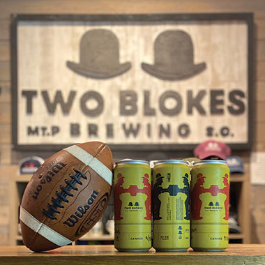 32 ounce cans available at Two Blokes Brewing.