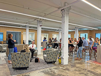 Nonprofits enjoying space at Ripple in the old cigar factory.